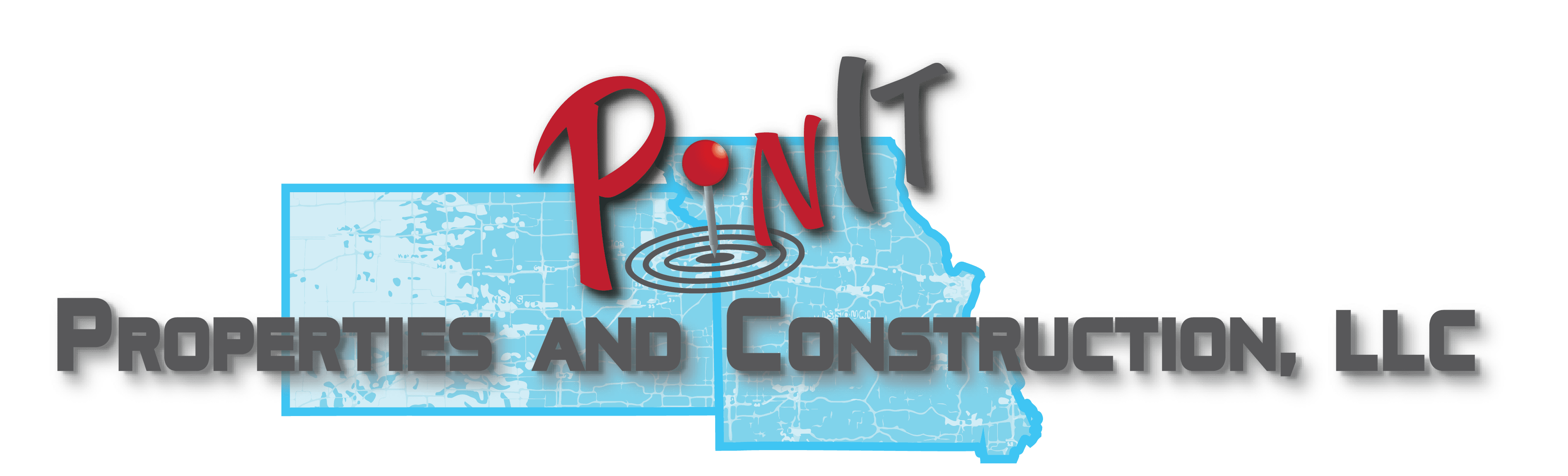Logo for Point IT and Construction with water ripple effect.